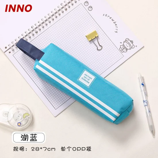 공장 직접 판매 Inno 브랜드 R054 # 어린이 문구 보관 케이스 에코를위한 사각형 지퍼 연필 가방