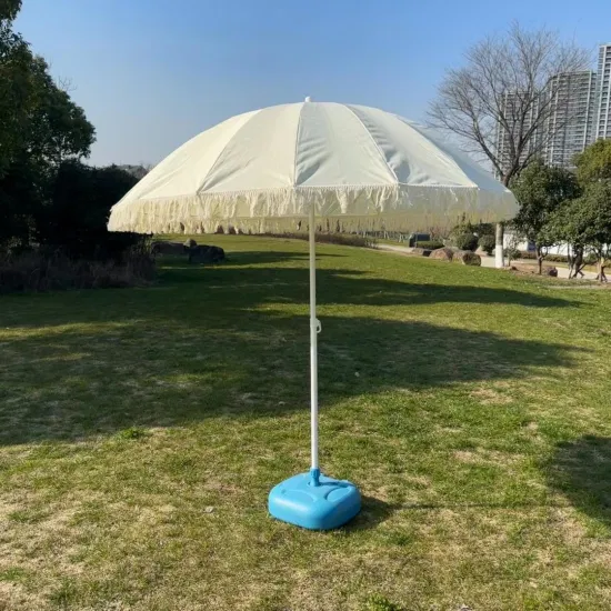 2미터 흰색 드리워진 우산 UV 틸트 술
